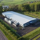 look down from the sky at a data center
